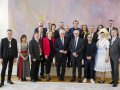 Gruppenbild mit Herrn Johannes Buhmann, dem 1.Bürgermeister von Gestratz (ganz links). Quelle: BMEL/Photothek/Thomas Trutschel